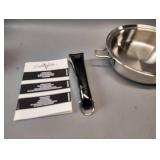 BRAND NEW SALAD MASTER STAINLESS STEEL 9 Inch SKILLET WITH LID and Detachable Handles