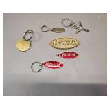 PETERBILT KEYCHAINS AND EMBLEM SERENITY PRAYER KEYCHAIN AND BOEING AIRPLANE KEYCHAIN