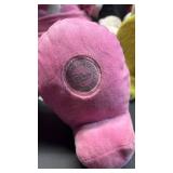 Disney Minnie Mouse Plushies- Valentine Minnie Approximately 15 inches Seated, Pink Minnie Approximately 17 inches Seated.