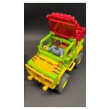 Pixar Cars and Jurassic Park Toys- Die Cast Grave Digger and Harold the Helicopter