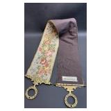 Corona Decor Co. Floral Bell Pull Approximately 48 inches by 5 inches