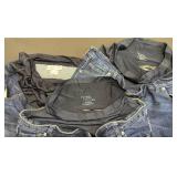 (3) Pair Maternity Jeans Size 12-14 Plenty of Wear Left, One Pair Skinny -Two Pair Straight Leg