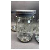 Ball Mason Glass Jars with Leak Proof Lids (1) 24 oz and (5) 12 oz