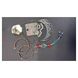 Bohemian Jewelry Lot with Evil Eye Key Charm