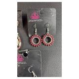 Paparazzi and Other PINK Earring Collection - 3 Pairs