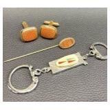 Cufflinks, Lapel Pin and Keyfob