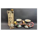 Winter Decor and Mugs