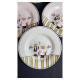 Charming Chef Dinner Plates (8) Approximately 10 Inches in Diameter