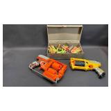 Nerf Dart Guns and Ammo Box of Darts