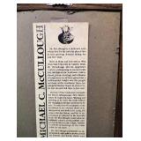 FRAMED WATERCOLOR Signed PRINT TITLED \"Winter Sunset\" by ARTIST Michael C. McCullough.