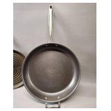 CIRCULON 12\" NON STICK GRIDDLE PAN WITH GRANITESTONE 14\" FRYING PAN