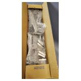 SET OF 3 NIP BLACK DOUBLE CURTAIN RODS 28\" TO 42\" NEEDS ASSEMBLY