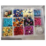 3 STORAGE Containers with Jewelry Beads