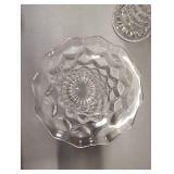 7.5\" Cubist Pattern Straight Vase and Set of 2, 5\" Bud Vases with Cube Pattern