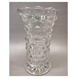 7.5\" Cubist Pattern Straight Vase and Set of 2, 5\" Bud Vases with Cube Pattern