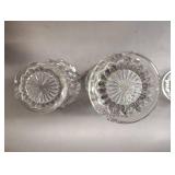 7.5\" Cubist Pattern Straight Vase and Set of 2, 5\" Bud Vases with Cube Pattern