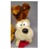 VINTAGE GARFIELD AND ODDIE STUFFED TOYS