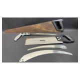 Hand Saw Collection Including Stanley