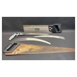Hand Saw Collection Including Stanley