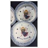 Country Blessings Angel Pattern Stoneware (7) Dinner Plates, (8) Bowls and (8)Bread and Butter Plates