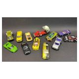 Mixed Lot of 12 Miniature Toy Cars Almost all Hot Wheels a few Matchbox and Others