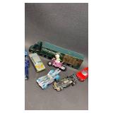 Mixed Lot of Die-Cast Toy Cars and Trucks including Hot Wheels