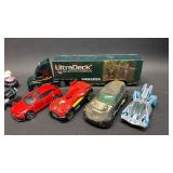 Mixed Lot of Die-Cast Toy Cars and Trucks including Hot Wheels