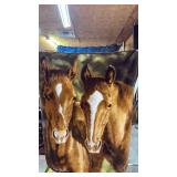 Plush Fleece Throw of Victoria Schultz Painting (Tango & Cash)