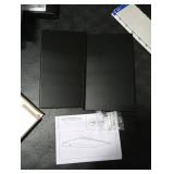 MKO 8 Small Floating Shelves for Wall, Metal Wall Mounted Shelf for Bathroom, Bedroom, Living Room, Kitchen, Little Mini Tiny Display Hanging Shelves for Books/Storage/Room Decor 2 Packs, Black