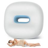 Knee Pillow for Side Sleepers, Memory Foam Leg Pillow for Side Sleeping, Between Legs Pillow for Hip and Back Pain Relief - Side Sleeper Pillow with Breathable Pillowcase and Elastic Strap