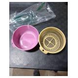 Fruits Vegetables Washing Basket, Dual Layer Kitchen Strainer Colander Bowl Set, Thickened Plastic, Easy Clean, Odor, for Fruit Vegetable Wash