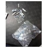 Bifold Door Hardware Repair Kit - 2 Pack Bi-fold Sliding Closet Door Hardware Kit for 7/8 to 1 Track, Folding Pocket Door Replacement Parts Set Include Top Bottom Pivots Bracket and Guide Wheel