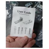 Bifold Door Hardware Repair Kit - 2 Pack Bi-fold Sliding Closet Door Hardware Kit for 7/8 to 1 Track, Folding Pocket Door Replacement Parts Set Include Top Bottom Pivots Bracket and Guide Wheel