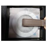 andobil [2025 Premium Leather] Magnetic Phone Grip for MagSafe [Longest Durable] Adjustable Phone Ring Kickstand w/Leather Loop Compatible with MagSafe Accessories&iPhone 17 Air 16 15 Pro Max Greige