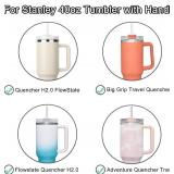 1 Pcs Replacement 40 oz Tumbler Lid Compatible with Stanley Cup, Dustproof Spill Proof Splash Resistant Tumbler Covers Fit for Stanley Tumbler and More Coffee Mugs (Hot Pink)