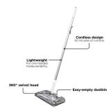 BLACK+DECKER Carpet Sweeper 50 Minute Lithium Floor Sweeper, Multi-Surface Use, Easy One Hand Cleaning, Self Standing, Charger Included (HFS115J10)