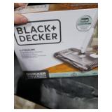 BLACK+DECKER Carpet Sweeper 50 Minute Lithium Floor Sweeper, Multi-Surface Use, Easy One Hand Cleaning, Self Standing, Charger Included (HFS115J10)