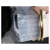 DreamGenius Nail Polish Organizer Case for 48 Bottles with 2 Nail Separators, Double Side Gel Nail Polish Holder with Adjustable Dividers, Clear