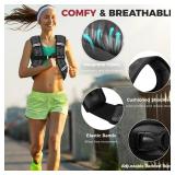 BAGAIL Weighted Vest, 5lb/8lb/10lb/12lb/15lb/20lb/25lb/30lb Weight Vest for Walking & Weight Loss, Reflective Rucking Vest with Phone Pouch for Women & Men, Home Gym & Outdoor Training