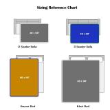 Bedding Aid Waterproof Blanket for Bed, Couch, Kids & Pets Protection Splash-Proof, Spill-Proof, Leakproof Flannel Blanket Reversible Design (Velvet Brown & Twilight Blue, 60x80)