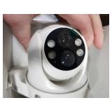 ANRAN Solar Security Cameras Wireless Outdoor,2K Cameras for Home Security with Fixed Solar Panel, 360° PTZ for Home Surveillance,2.4G WiFi, PIR Human Detection, 3MP Color Night Vision, 2 Pack