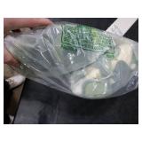 TOCHGREEN 4 Pack 24Ft Artificial Eucalyptus Flower Garland with Champagne Roses, Fake Rose Flower Greenery Garland Floral Vines for Wedding Home Party Table Runner Decor (4PCS, Champagne)