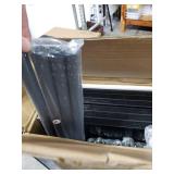 HOOBRO 6-Tier Corner Shelf, Corner Square Rack Display Shelf, Tall Storage Rack Plant Stand, Bookcase for Small Spaces, Living Room, Home Office, Kitchen, Black BK55CJ01