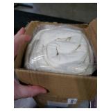 Ivory Damask Quilt Queen Size Bedding Sets with 2 Pillow Shams, Cream Boho Bedspread Lightweight Soft Farmhouse Vintage Bohemian Coverlet Retro Jacquard Pattern Bed Cover for All Season, 3 Pieces