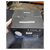 Ensenior 6 Pack 6 Inch LED Recessed Light, Dimmable, 2700K-5000K 5CCT, 1200LM High Brightness, 12W 120V, Damp Rated, ERL-12X-ETL, Ultra-Thin Canless Wafer Ceiling Light - ETL & FCC & IC