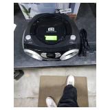 MEGATEK Portable CD Player Boombox with FM Radio, Bluetooth, USB Port, AUX Input, and Headphone Jack CD-R/CD-RW/MP3-CD Compatible, Clear Stereo Sound, Backlit LCD Display Black