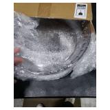 Baderke 3 Set 11.8 Chilled Serving Tray for Parties with Compartments Ice Chilled Party Platter Charcuterie Serving Board Cold Dish Dip for Fruit Seafood Vegetable Shrimp Cocktail (Natural)