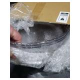 Baderke 3 Set 11.8 Chilled Serving Tray for Parties with Compartments Ice Chilled Party Platter Charcuterie Serving Board Cold Dish Dip for Fruit Seafood Vegetable Shrimp Cocktail (Natural)