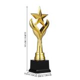 NOLITOY 11 Inch Star Trophy, Plastic Golden Award Trophy 1st Place Trophy for Sports Tournament, Award Ceremony, Party Celebration