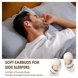 Bluetooth Sleep Earbuds for Side Sleepers, APP Control Comfortable Wireless Sleeping Headphones, 10H Battery, UV Light Charging Case, Noise Reduction for Bedtime, ASMR, White Noise, Travel